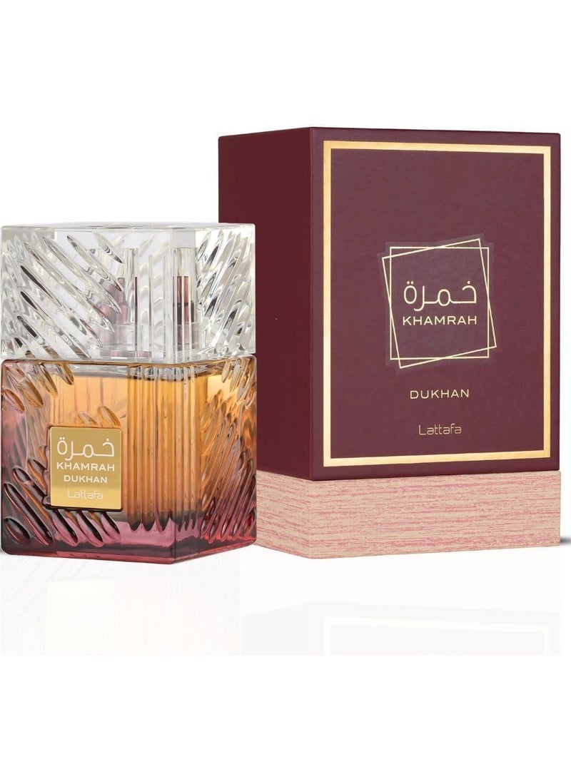 Lattafa Khamrah Dukhan for Men EDP 100ML – A Smoky & Spiced Masterpiece of Masculinity - Image 2