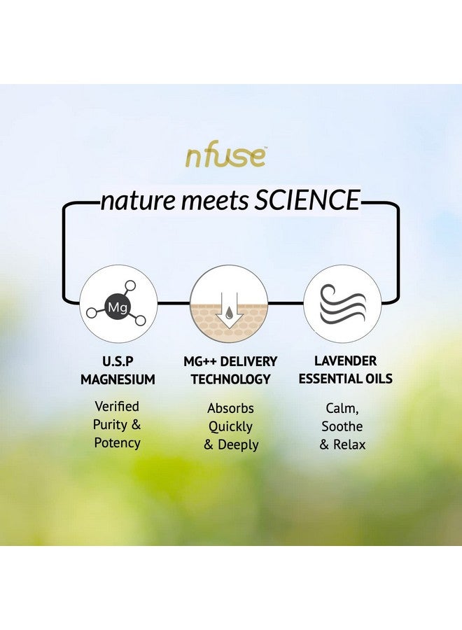 nfuse Magnesium Lotion | Ultra Healing Body Lotion | Natural Magnesium Therapy | Lavender: Rest + Restore | 8 oz - Image 5