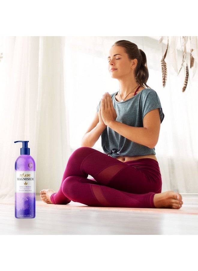 nfuse Magnesium Lotion | Ultra Healing Body Lotion | Natural Magnesium Therapy | Lavender: Rest + Restore | 8 oz - Image 3