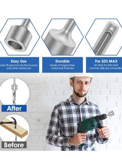 Y&D SDS Plus Ground Rod Driver, Grounding Rod, Heavy Duty Forged Steel Drill Bit Driver Tool, Save Time Rotary Hammers and Hammer Converter, for Rods, 0.75inch  - Image 4