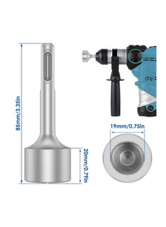 Y&D SDS Plus Ground Rod Driver, Grounding Rod, Heavy Duty Forged Steel Drill Bit Driver Tool, Save Time Rotary Hammers and Hammer Converter, for Rods, 0.75inch  - Image 3