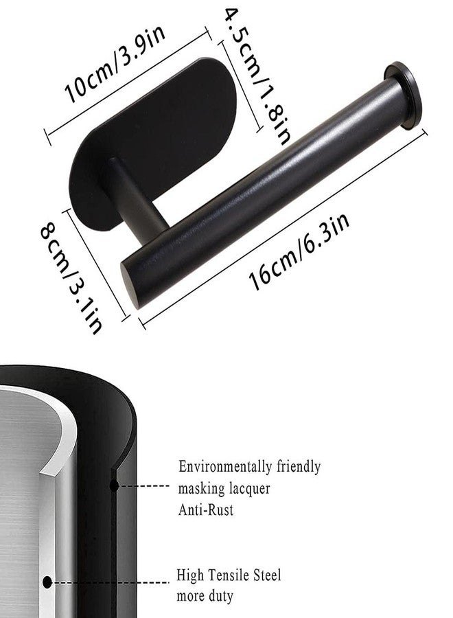 XDerlin Toilet Paper Holder Self Adhesive Roll Holder Wall Mount for Bathroom and Washroom No Drilling -White - Image 4
