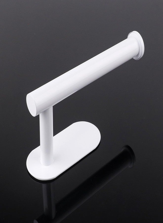 XDerlin Toilet Paper Holder Self Adhesive Roll Holder Wall Mount for Bathroom and Washroom No Drilling -White - Image 3