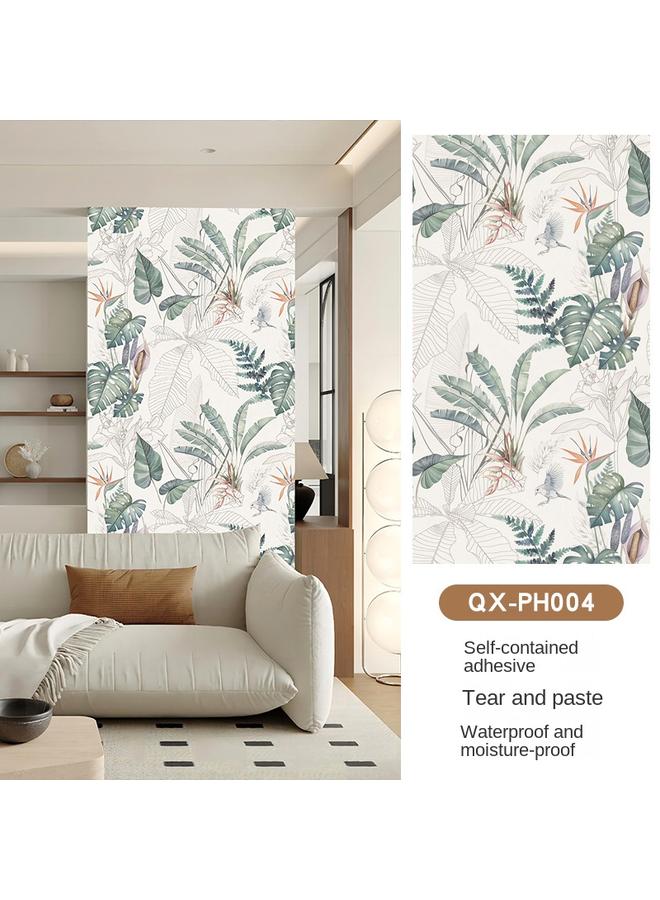 Bluejw Literary Small Fresh Retro Wallpaper Self-adhesive Ins Wind Renovation Cabinet Stickers Waterproof Moisture-proof Self-adhesive Wallpaper - Image 1