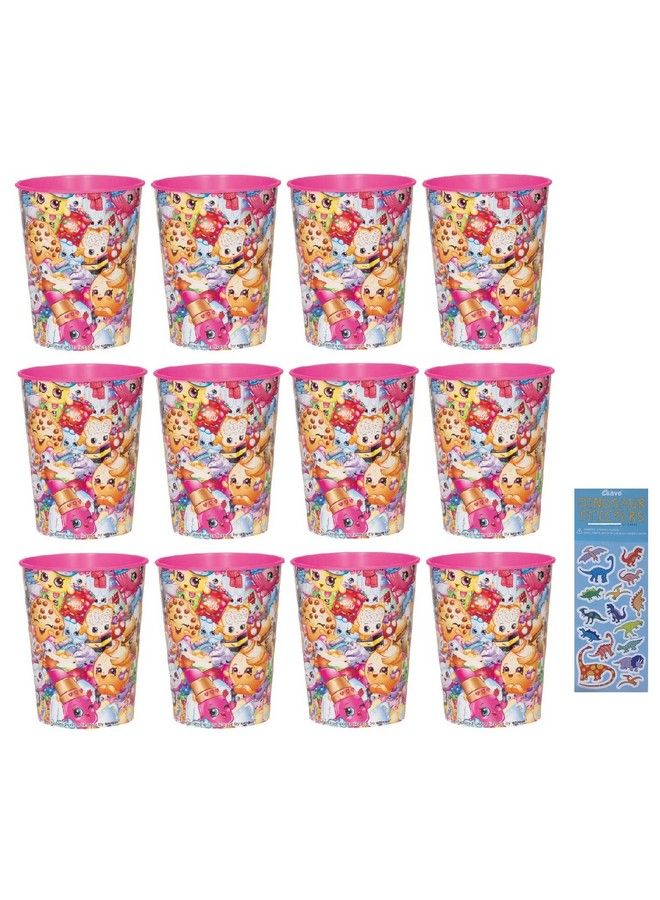 Unique Shopkins Birthay Party Supplies Favor Bundle Pack Includes 12 Plastic Reusable Favor Cups - Image 5