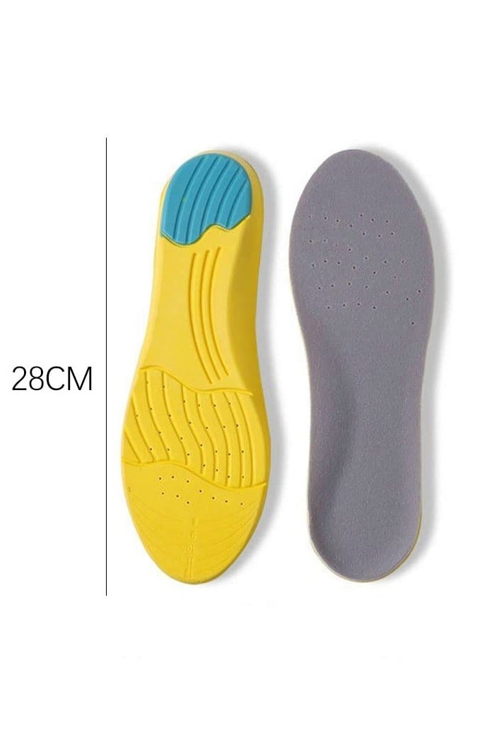 VIUAUAX Memory Foam Insoles,Premium Breathable Memory Foam Insoles, PU Sports Insoles,Comfortable and Breathable,Vibration damping and Relief of Foot Pain,Highly Elastic Sports Insoles,Arch Support Insoles for Basketball, Hiking (41-45) - Image 2