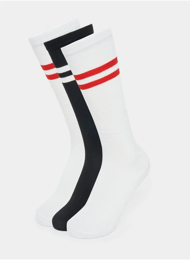 Styli Pack of 3 - Double Striped Socks