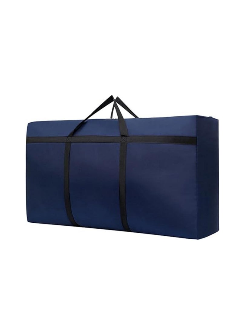 DUNISO - Storage Bag，Extra Large Blanket Storage Bag,Waterproof Oversized Storage Bag, Moving Storage Bag with Zipper，Suitable for Storing Clothes, Blankets, and Traveling，52*36*18 cm ，Dark Blue - Image 1