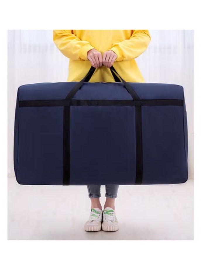 DUNISO - Storage Bag，Extra Large Blanket Storage Bag,Waterproof Oversized Storage Bag, Moving Storage Bag with Zipper，Suitable for Storing Clothes, Blankets, and Traveling，52*36*18 cm ，Dark Blue - Image 1