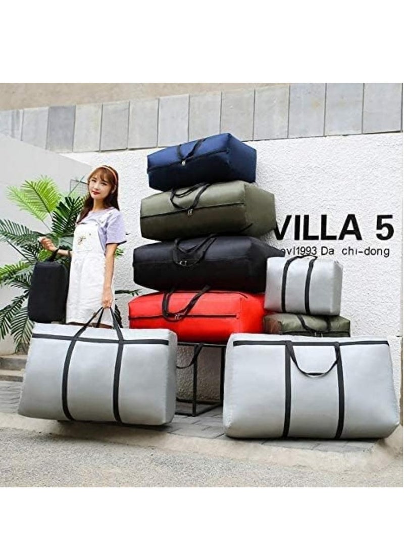 DUNISO - Storage Bag，Extra Large Blanket Storage Bag,Waterproof Oversized Storage Bag, Moving Storage Bag with Zipper，Suitable for Storing Clothes, Blankets, and Traveling，52*36*18 cm ，Dark Blue - Image 1