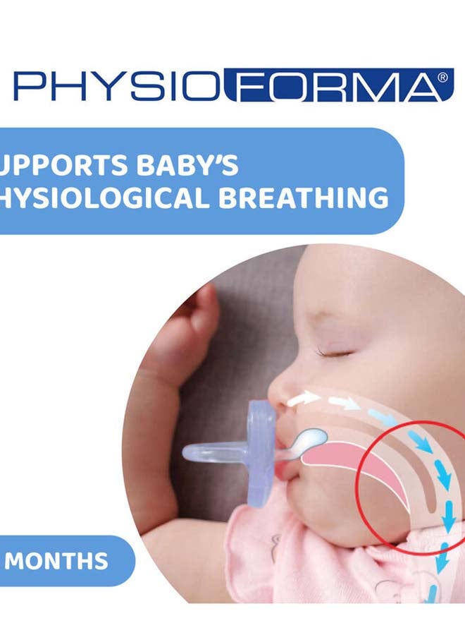 Chicco PhysioForma Soother Soft Blue (2-6 Months) (1 Pc) - Image 2