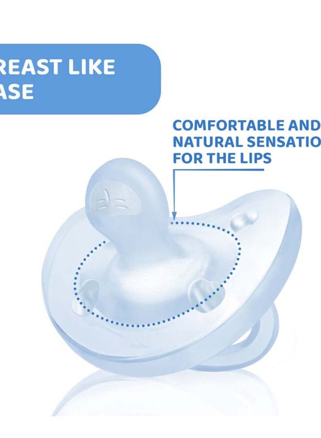 Chicco PhysioForma Soother Soft Blue (2-6 Months) (1 Pc) - Image 4