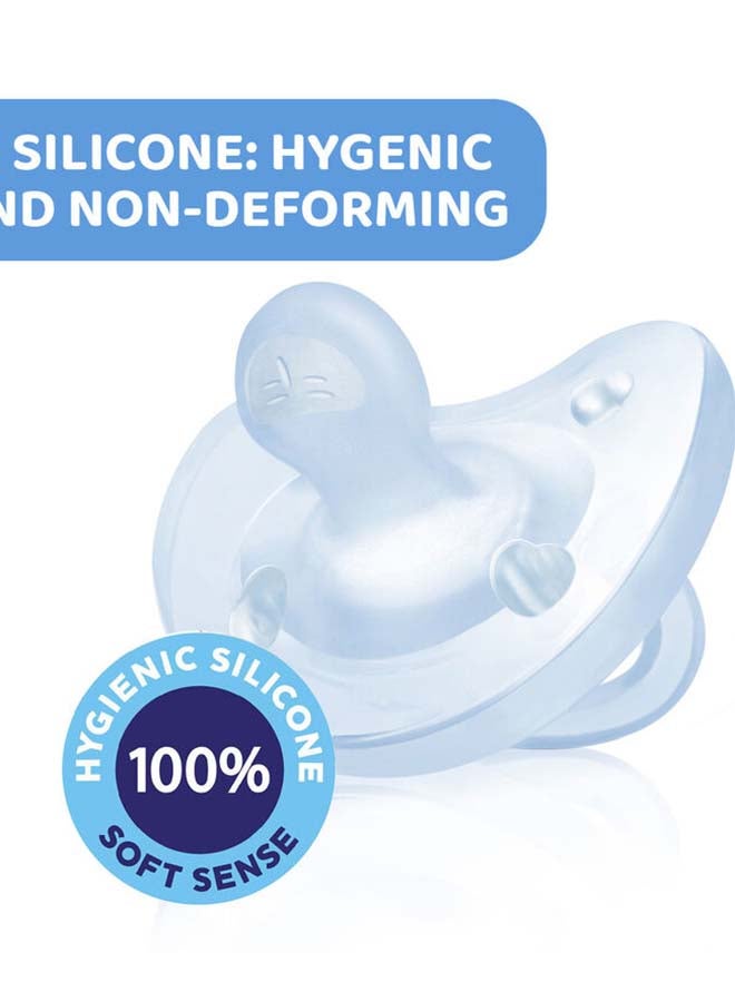Chicco PhysioForma Soother Soft Blue (2-6 Months) (1 Pc) - Image 5