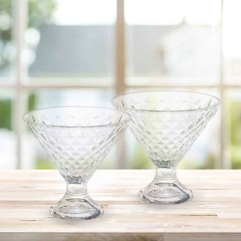 Somil Stylish Ice Cream Bowl for Ice Cream, Dessert and Pudding, Clear, 100 Ml, 10 X 10 X 8.5 Cm - Image 1