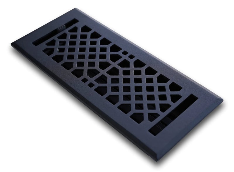 Madelyn Carter 4 X 10 Cast Iron Vintage Industrial Vent Cover - Black (Overall: 5.25 X 11.5) - Image 2