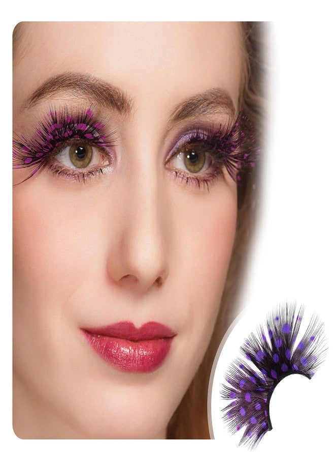 Dorisue Purple eyelashes Dramatic lashes bold Mermaid lashes drag anime lashes for Party and halloween 1 pair P19 - Image 1