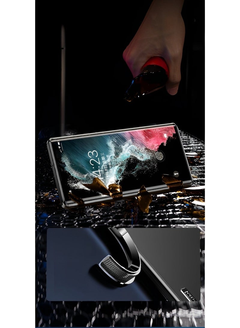 REOCLE Magnetic Phone Case Phone Cover Samsung Galaxy Magnetic Aluminum Metal Frame Phone Case for S23 Ultra - Image 4