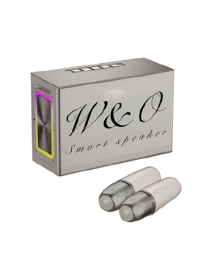 W&O Portable Smart Bluetooth Speaker with Two Wireless Microphones Built-in RGB Light Support TWS/AUX/USB/TF - Image 1