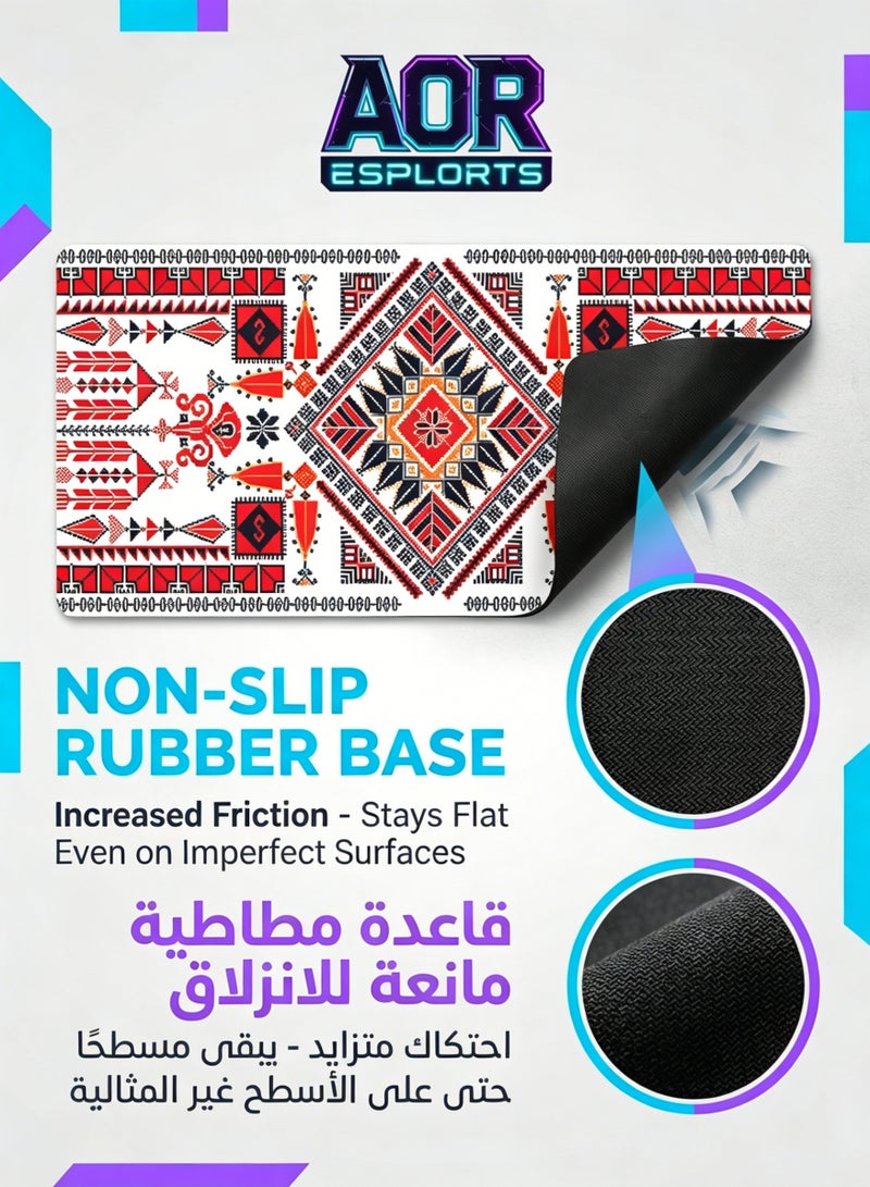 AOR Esports Large desktop mouse pad, waterproof gaming mouse pad, 800 x 300 x 3mm, 31.5 x 11.8 x 0.12 inches, gaming mouse pad - Image 2
