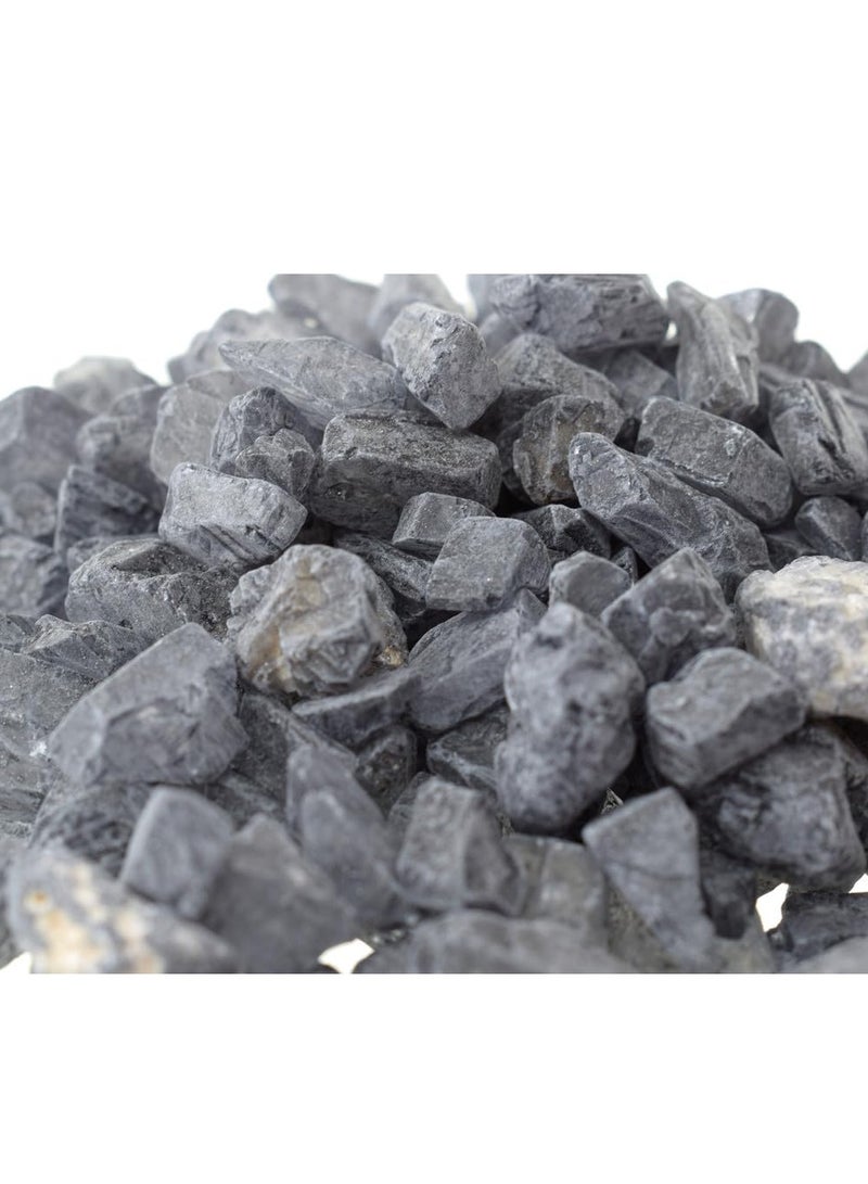 نباتات البستنة الصغيرة المحفوظة بوعاء للنباتات، ديكور المنزل DIY، حصى حوض السمك، حشوات المزهرية، حديقة الجنيات، المناظر الطبيعية الحجارة في الهواء الطلق 1 حزمة (700 غرام) الديكور الخارجي - أسود - Image 3