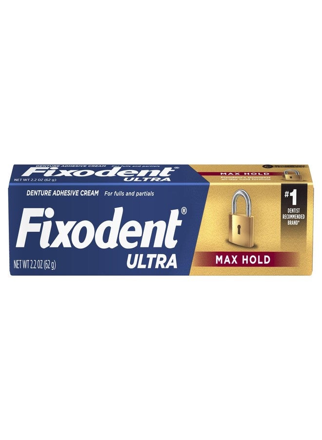 Fixodent Ultra Max Hold Dental Adhesive, 2.2 oz (Pack of 7) - Image 1