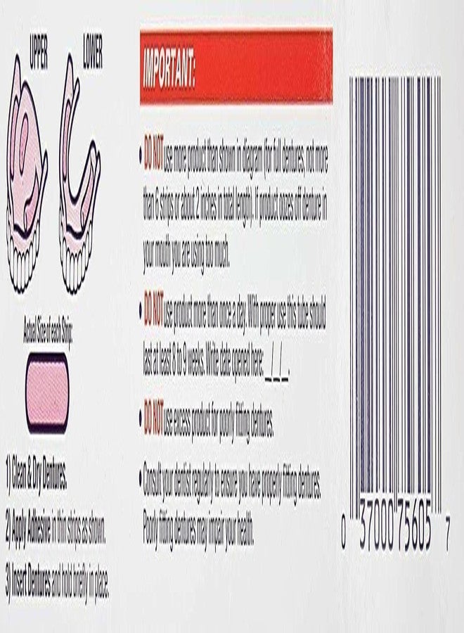 Fixodent Ultra Max Hold Dental Adhesive, 2.2 oz (Pack of 7) - Image 3