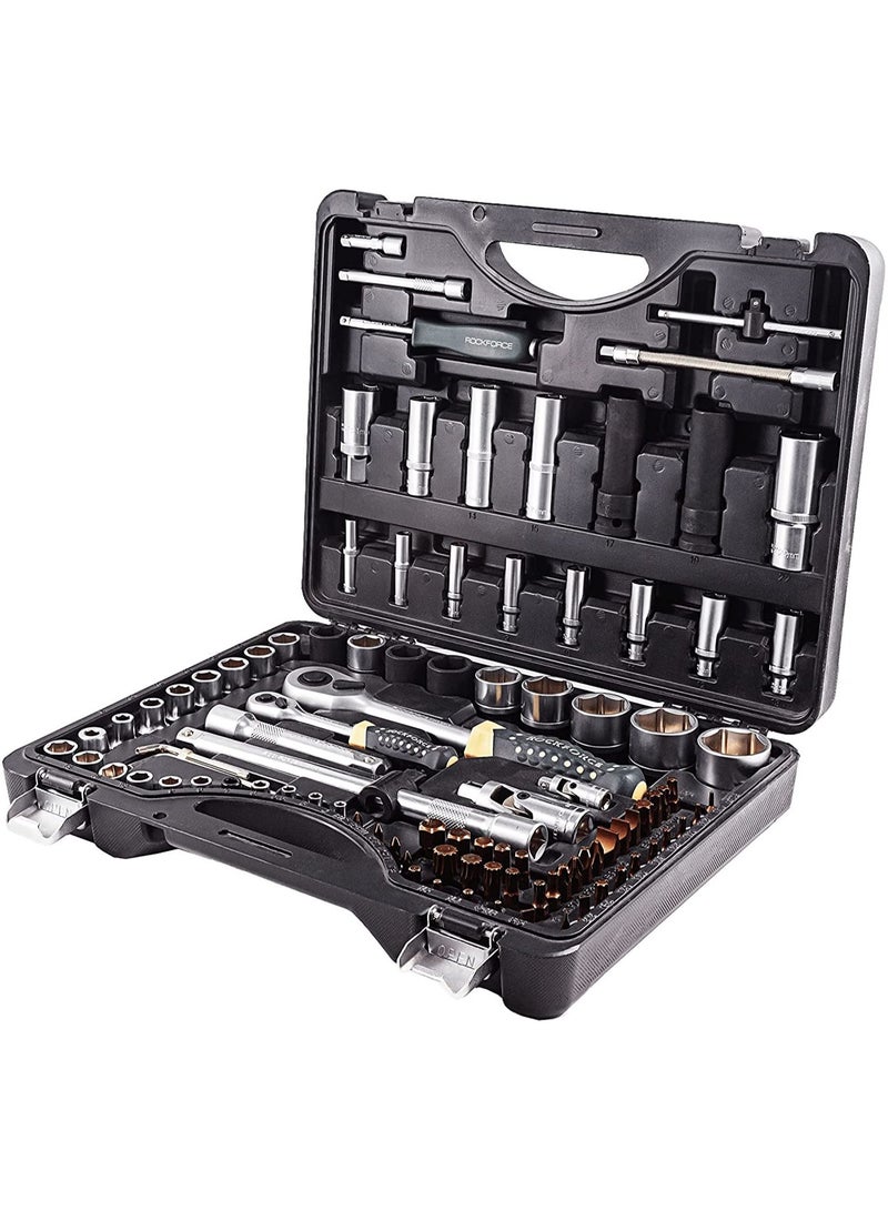 ROCKFORCE 100 pcs Magnetic Screwdriver Tool Set in Blister, 1/4'',1/2''(6gr.) - Image 2