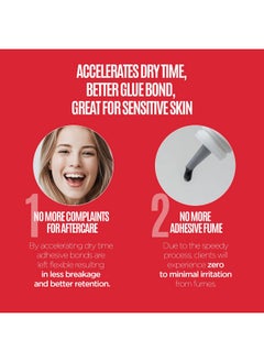 CLIONE PRIME Super Bonder For Lash Extensions Lash Bonder For Eyelash Extensions Professional Use Faster Drying Improves Retention Waterproof Odourless No Irritation  - Image 3