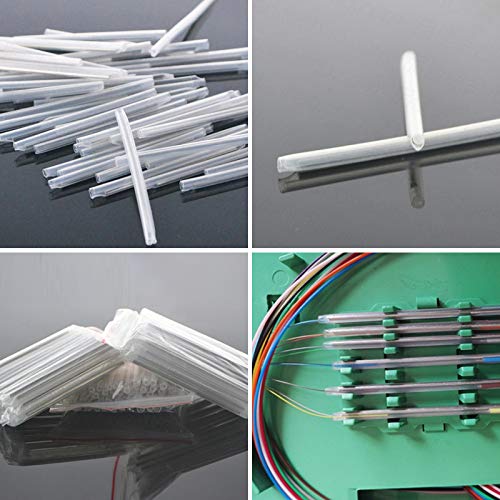GESD Dia 2.6mm 60mm Length Heat Shrinkable Tube 1.0mm Steel Needle Popular Clear PE Fiber Splice Tubes Optical Fiber Fusion Splice Protection Sleeves(Pre-Shrunk)100pcs - Image 5