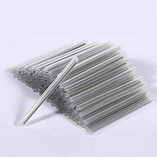 GESD Dia 2.6mm 60mm Length Heat Shrinkable Tube 1.0mm Steel Needle Popular Clear PE Fiber Splice Tubes Optical Fiber Fusion Splice Protection Sleeves(Pre-Shrunk)100pcs - Image 1