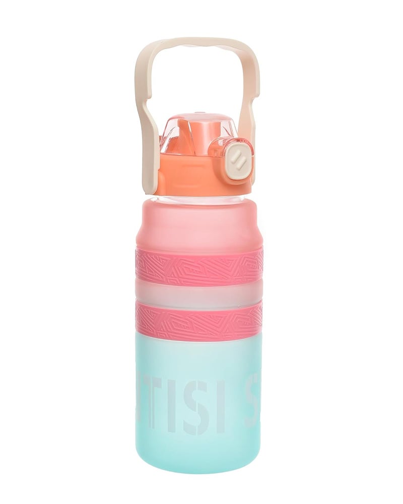 AG-2 27-10 Acrylic Water Bottle 800ml, with Handle & Phone Holder for Easy Viewing - Multi Colour