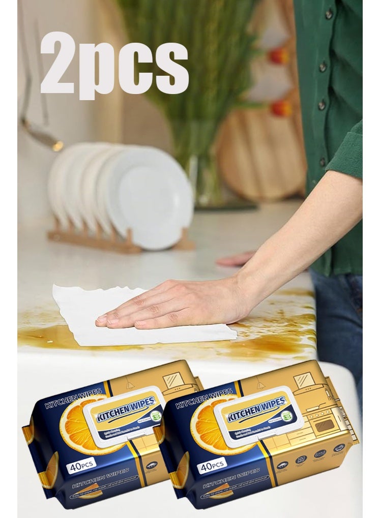 Kitchen Cleaning Wipes Airfryer Cleaner for Microwave, Air Fryers,Cooktops,Appliance Kitchen Cleaning Cloths Professional Grade Heavy-Duty Cleaning Stove Cleaner Lys (160 Total Wipes) (Pack of 2) - Image 5