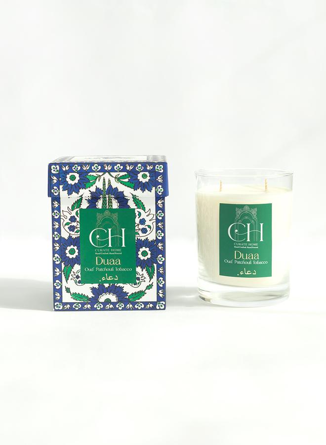 Curate Home Duaa Candle - Oud Patchouli -300g, Soy wax candle - Image 1