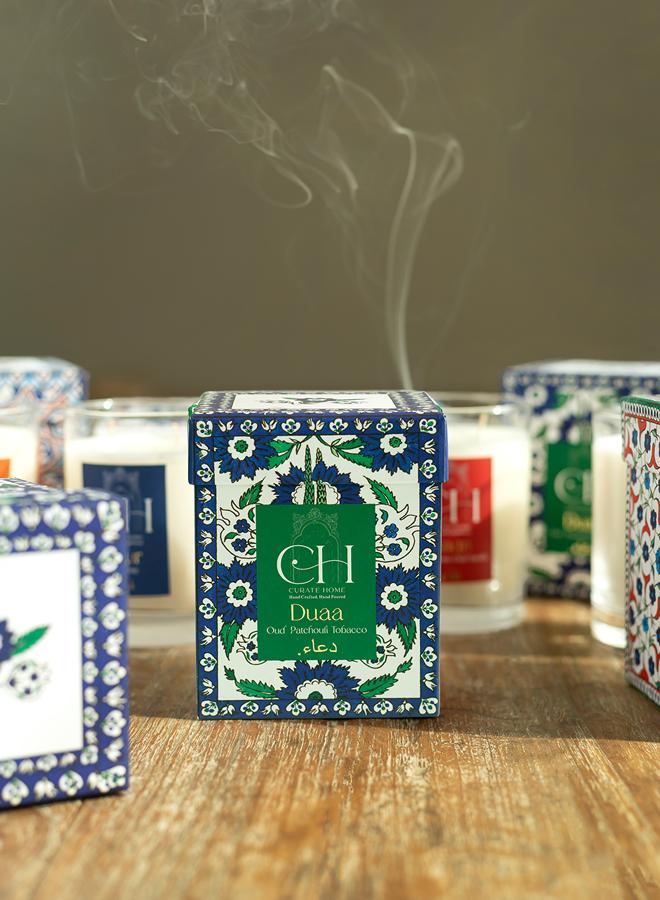 Curate Home Duaa Candle - Oud Patchouli -300g, Soy wax candle - Image 2