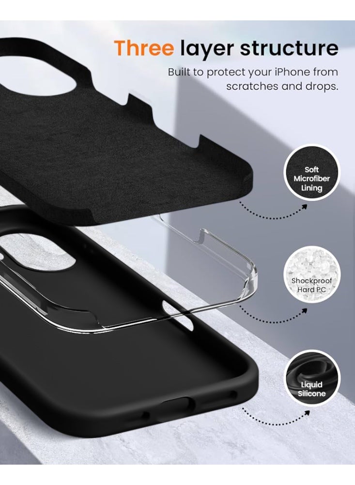 ريتي غطاء سيليكون لآيفون 16 بلس – تصميم أنيق بجودة فائقة، ملمس ناعم احترافي، مقاوم للصدمات، حماية كاملة مع بطانة فاخرة من الألياف الدقيقة - Image 5