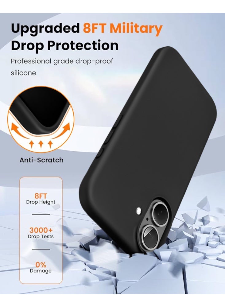 ريتي غطاء سيليكون لآيفون 16 بلس – تصميم أنيق بجودة فائقة، ملمس ناعم احترافي، مقاوم للصدمات، حماية كاملة مع بطانة فاخرة من الألياف الدقيقة - Image 3