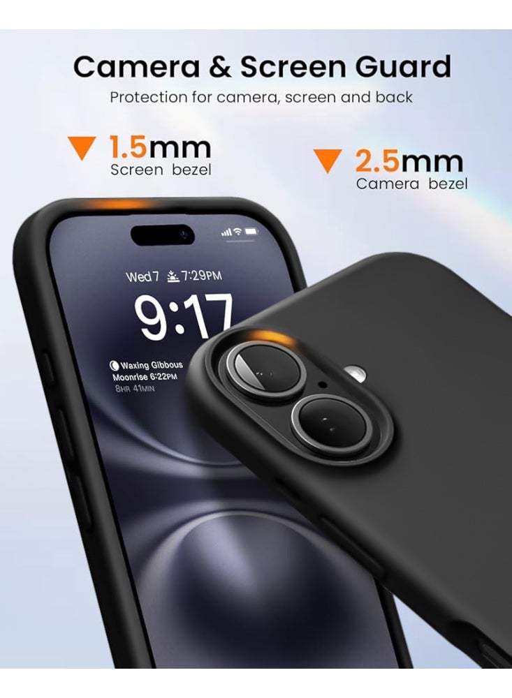 ريتي غطاء سيليكون لآيفون 16 بلس – تصميم أنيق بجودة فائقة، ملمس ناعم احترافي، مقاوم للصدمات، حماية كاملة مع بطانة فاخرة من الألياف الدقيقة - Image 2