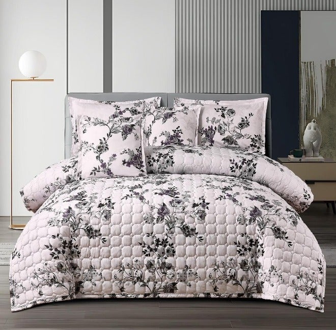 Brides Summer double bed sheet set, 7 pieces, 100% luxurious cotton, size 260*240 - Image 2