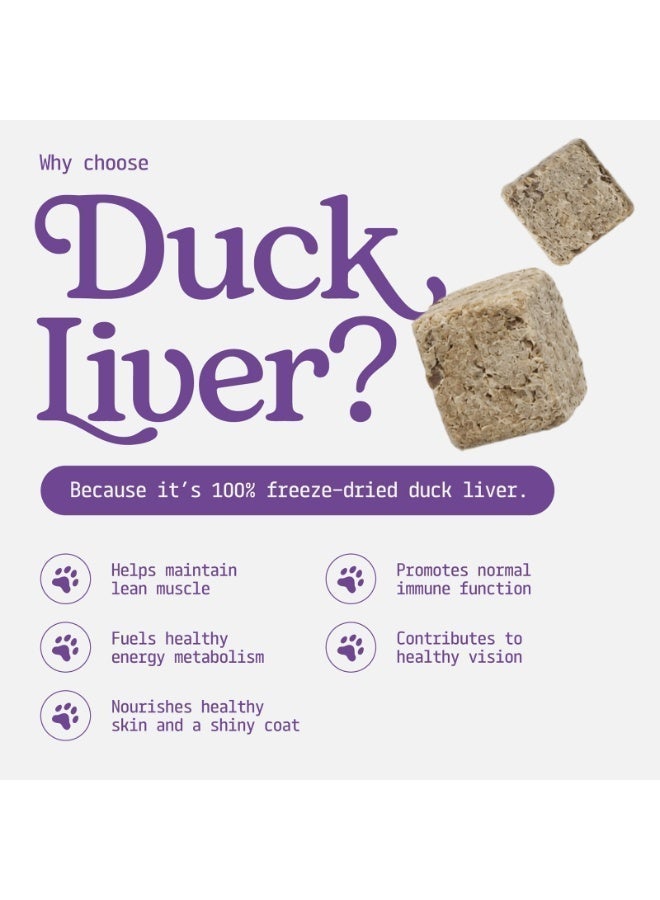 Carnibites Duck Liver Freeze-Dried Treats for Cats & Dogs – Nutrient-Dense, Single-Protein Snack - Image 3