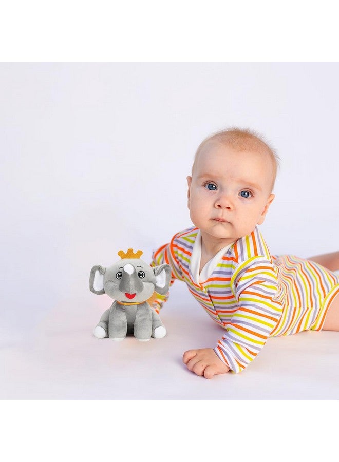Webby Plush Cute Crown Elephant Soft Toy for Kids - 20 CM - Image 4