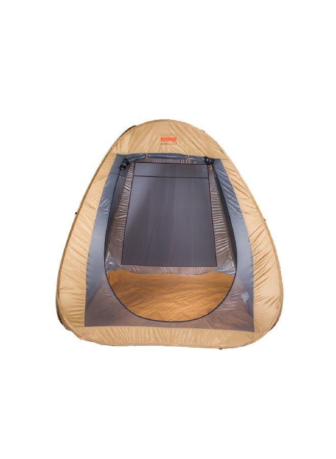 kadi Zippered Closure Mesh Waterproof Tent Bronze and Grey 2.2 x 2. 2m CMT-MBT055 - Image 1