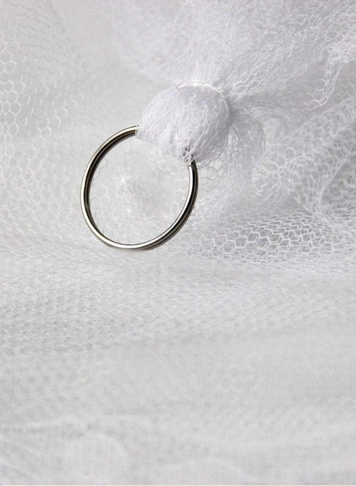 Durable round hoop design bed mosquito curtain, suitable for twin, full, queen and king bedding, ensures insect protection and comfort while sleeping  - Image 3