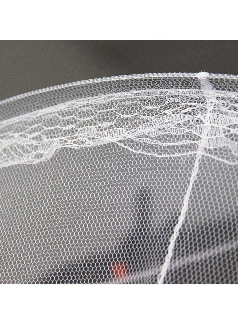 Durable round hoop design bed mosquito curtain, suitable for twin, full, queen and king bedding, ensures insect protection and comfort while sleeping  - Image 4