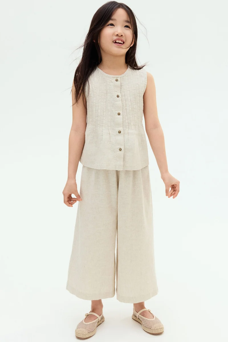 H&M 2-piece linen-blend set