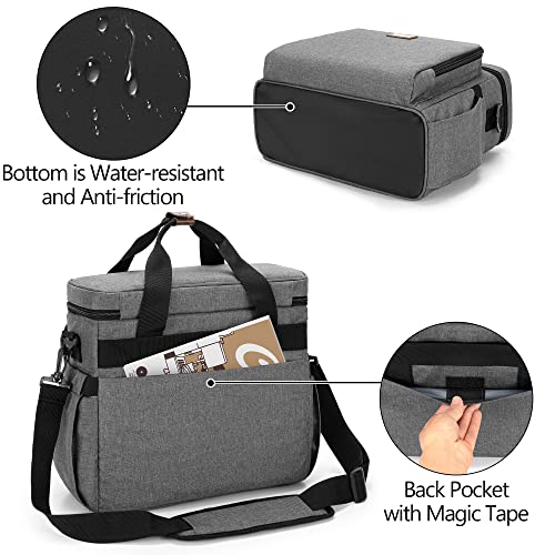 CURMIO Coffee Maker Travel Bag Compatible with Keurig K-Mini or K-Mini Plus, Single Serve Coffee Brewer Carrying Case with Multiple Pockets for K-Cup Pods, Travel Mugs, Gray (Bag Only, Patent Design) - Image 4