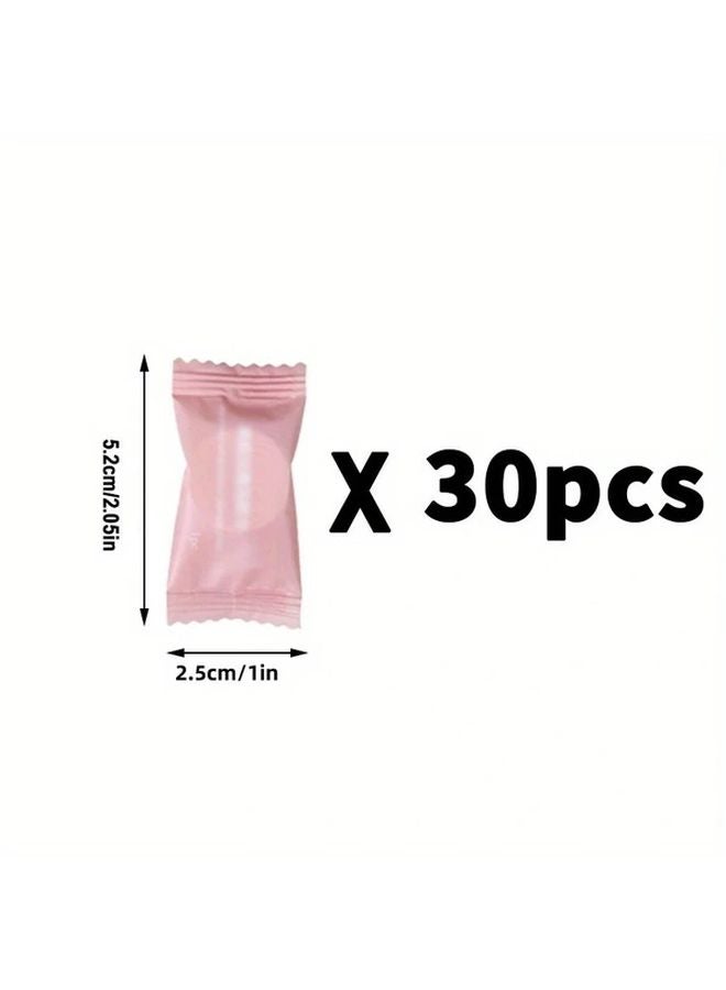 30pcs Compressed Towel Value Pack Portable Disposable Non Woven Facial Wet Wipes For Travel - Image 1