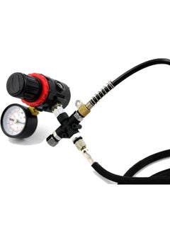SHIELD PLUS SHIELD PLUS 3 Way Airbrush Air Hose Splitter Manifold with 18 inch BSP Fittings Spray Connector Push to Connect Fittings  - Image 2