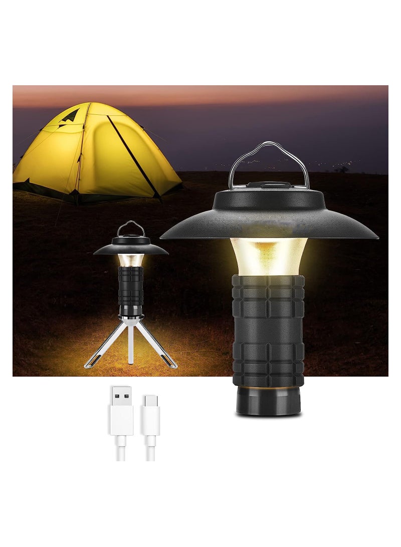 KASTWAVE فانوس تخييم LED قابل لإعادة الشحن، مصباح عتيق مع خطاف للتعليق، ضوء طوارئ محمول مقاوم للماء، مصباح يدوي، 2200 مللي أمبير - Image 1