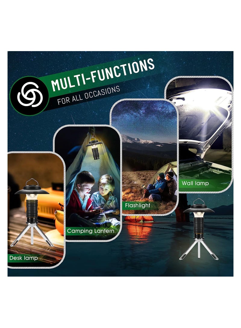 KASTWAVE فانوس تخييم LED قابل لإعادة الشحن، مصباح عتيق مع خطاف للتعليق، ضوء طوارئ محمول مقاوم للماء، مصباح يدوي، 2200 مللي أمبير - Image 3