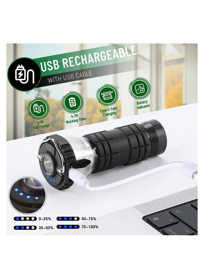 KASTWAVE فانوس تخييم LED قابل لإعادة الشحن، مصباح عتيق مع خطاف للتعليق، ضوء طوارئ محمول مقاوم للماء، مصباح يدوي، 2200 مللي أمبير - Image 5